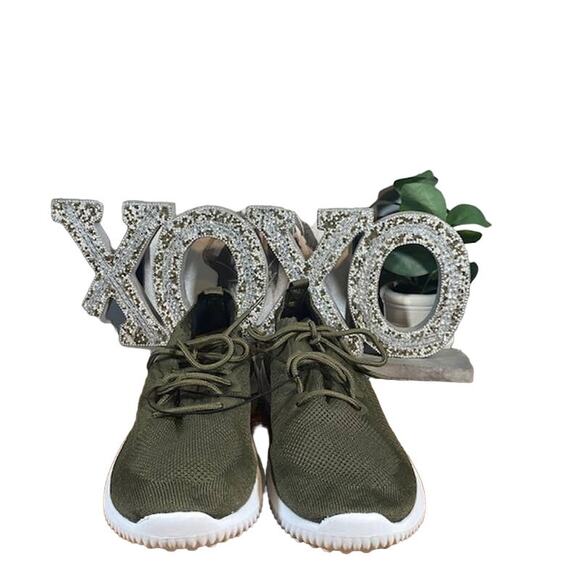 Mr. P Olive Green Running Sneakers Men Sz 7/40 - Picture 10 of 11